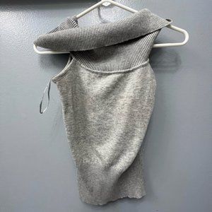 Poof cowl neck crop sweater size medium